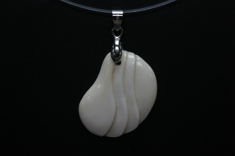 25x35mm Buffalo Bone Designer Bead Pendant [z8326]