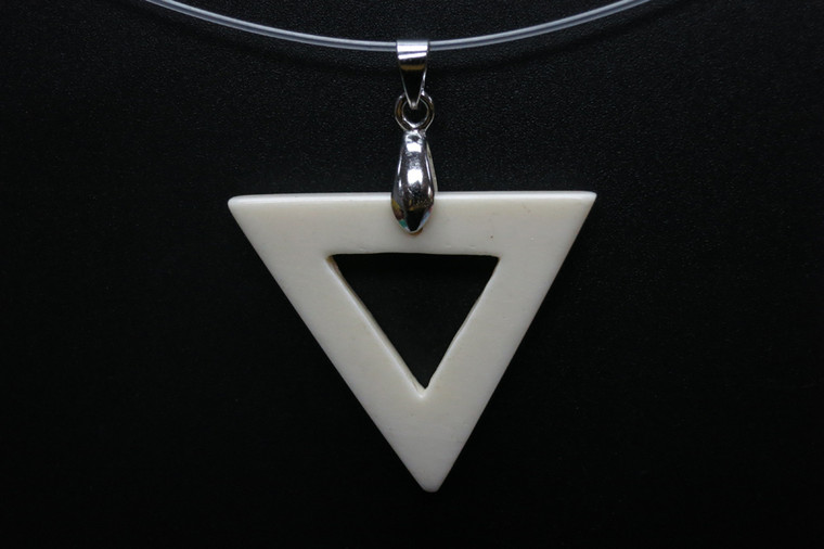 35x28mm Buffalo Bone Designer Bead Pendant [z5595]