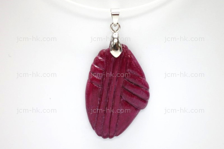 25x36mm Buffalo Bone Designer Bead Pendant, Natural Dyed [z7262]