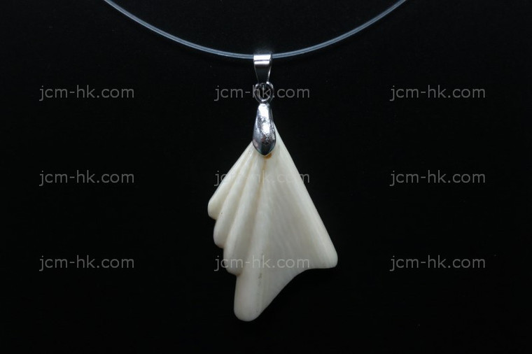 25x36mm Buffalo Bone Carved Designer Bead Pendant [z7425]