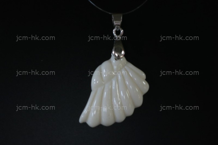 20x30mm Buffalo Bone Carved Designer Bead Pendant [z7429]