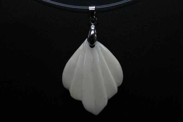 28x35mm Buffalo Bone Carved Designer Bead Pendant [z8448]