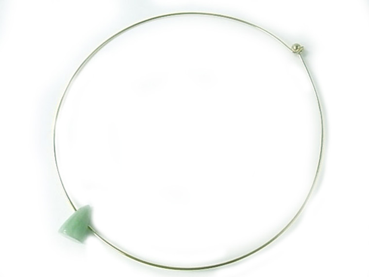 15x20mm Green Aventurine Cone With 3mm Hole [y312b]