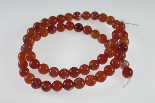6mm Red Fire Agate Round Beads 15.5" [e2163]