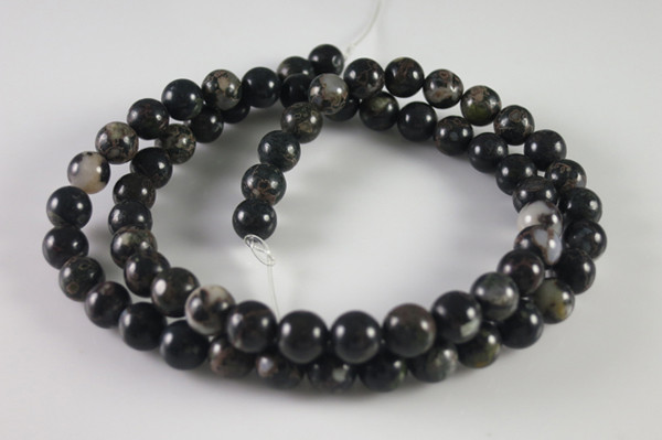 6mm Facny Agate Round Beads 15.5" [e2192]