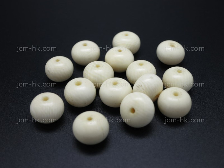 12x8mm Buffalo Bone Rondelle Beads 15pcs. [z1968]