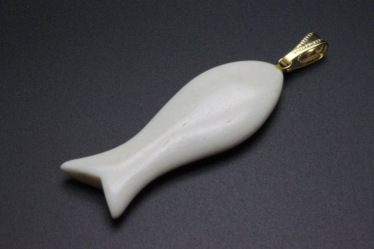 15x45mm Buffalo Bone Designer Bead Pendant [z5773]