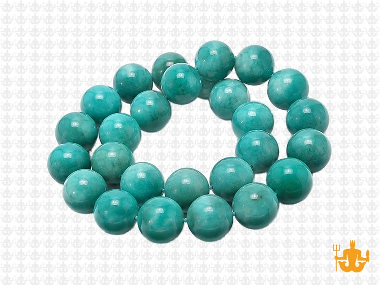 10mm Russian Amazonite Round Beads 15.5" natural [10r41]