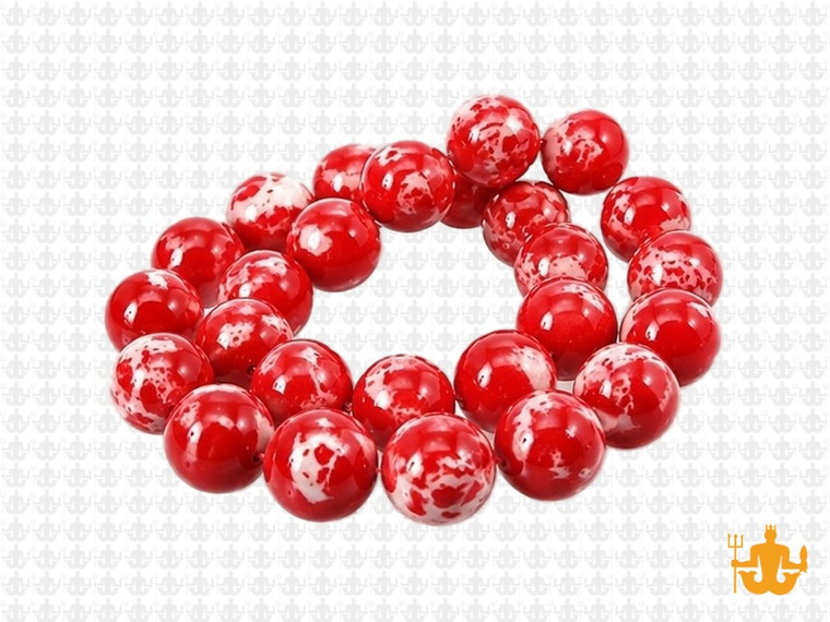 10mm Red Sea Sediment Round Beads 15.5" natural [10r55r]