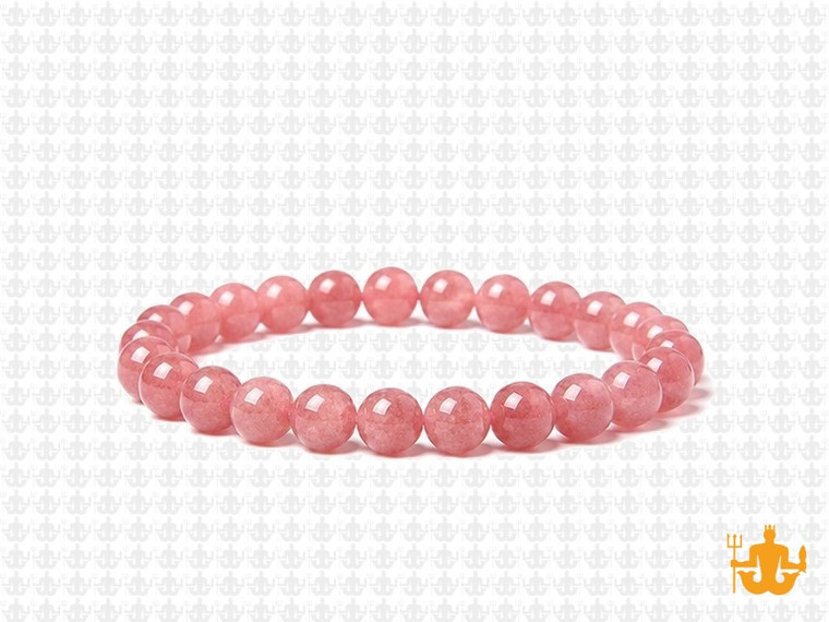 6mm Sunstone Elastic Bracelet 7.5" dyed quartz [b2r73]