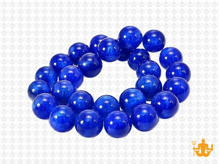 10mm Lapis Ice Quartz Round Beads 15.5" dyed [10r19l]