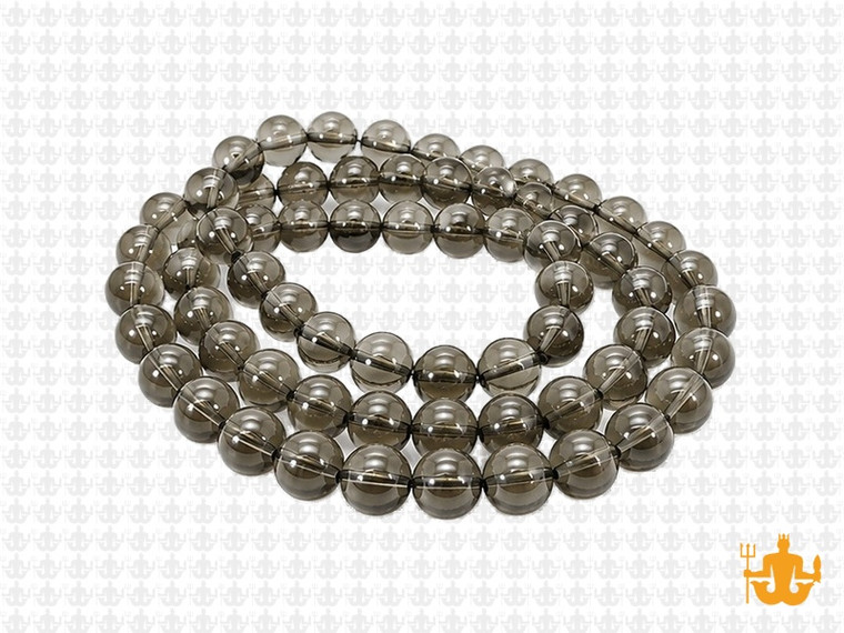 6mm Smoky Quartz Round Beads 15.5" synthetic [6a78]