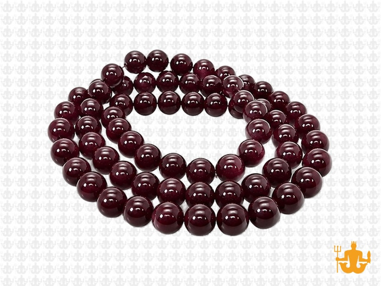 6mm Garnet Quartz Round Beads 15.5" synthetic [6a80]