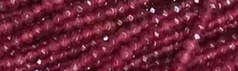 4mm Ruby Jade dyed Faceted Rondelle Beads 15.5" [v0316]