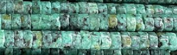 4mm Africa Turquoise Heishi Beads 15.5" [v0440]
