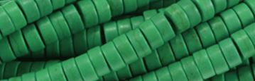 8mm Green Turquoise Heishi Beads t3g8h 15.5" [v0499e]