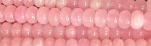 6mm Rose Quartz Rondelle Beads 15.5" [v0503]