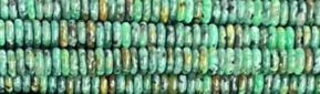 2x6mm Africa Turquoise Rondelle Beads 15.5" [v0575]