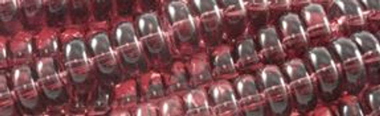 6mm Amethyst Rondelle Beads u93a6 15.5" synthetic [v0598s]