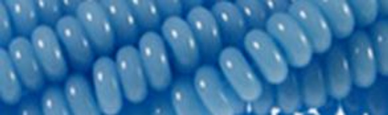 8mm Aqua Quartz Rondelle Beads u90a70 15.5" synthetic [v0598z]