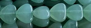 15mm Aventurine Heart Beads 15.5" [v0605]