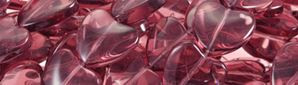 15mm Amethyst synthetic Heart Beads u85a6 15.5" [v0643]