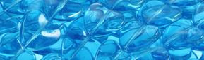 15mm Aquamarine synthetic Heart Beads u85a34 15.5" [v0645]