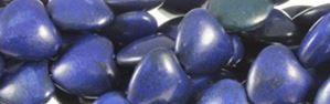 16mm Lapis Magnesite Heart Beads 15.5" [v0671]