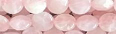 15mm Rose Quartz Puff Coin Beads 15.5" [v0716]