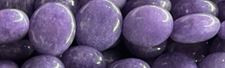 15mm Lavender Jade dyed Puff Coin Beads 15.5" [v0726]