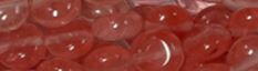 15mm Cherry Quartz synthetic Puff Coin Beads 15.5" [v0735]