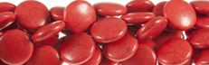 10mm Red Magnesite Coin Beads t550r 15.5" [v0772]
