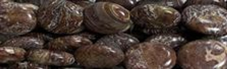 12x16mm Brown Malachite Oval Beads w111 15.5" [v0854]