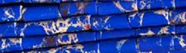 4x13mm Lapis Sea Sediment Tube Beads 15.5" [v0933]