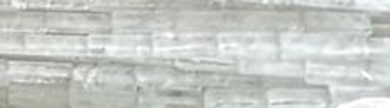 4x13mm White Quartz Cube Beads 15.5" [v1007]