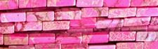 4x13mm Pink Sea Sediment Cube Beads 15.5" [v1030]