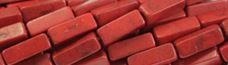 4x13mm Red Magnesite Cube Beads t544r 15.5" [v1063]