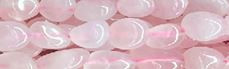 8x12mm Pink Quartz dyed Pebble Beads 15.5" [v1140]
