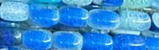 8x12mm Blue Fire Agate Drum Beads 15.5" [v1216]