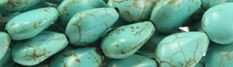 12x16mm Blue Turquoise Pear Beads t361b 15.5" [v1365]