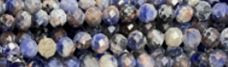 8mm Sodalite Faceted Round Beads 15.5" [v1405]