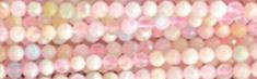 8mm Pink Quartz dyed Faceted Round Beads 15.5" [v1437]