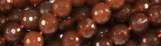 8mm Red Agate Faceted Round Beads 15.5" [v1448]