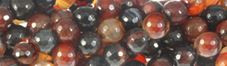 8mm Botswana Agate Faceted Round Beads 15.5" [v1452]