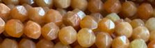 8mm Peach Aventurine Faceted Hexagon Beads 15.5" [v1541]
