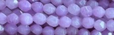 8mm Lavender Jade dyed Faceted Hexagon Beads 15.5" [v1548]