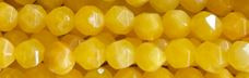 8mm Yellow Chalcedony Faceted Hexagon Beads 15.5" [v1549]