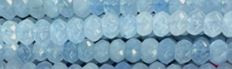 8mm Aqua Jade dyed Faceted Rondelle Beads 15.5" [v1607]