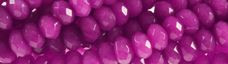8mm Fuchsia Jade dyed Faceted Rondelle Beads 15.5" [v1625]