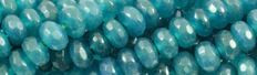 8mm Pine Jade dyed Faceted Rondelle Beads 15.5" [v1634]